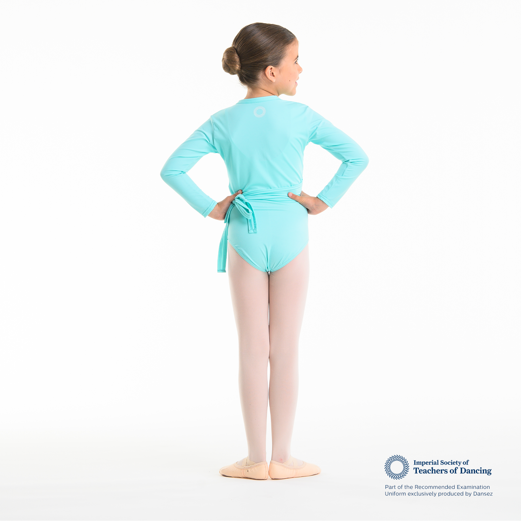 ISTD Side Tie Cardigan - Light Pink (Young Dancer)