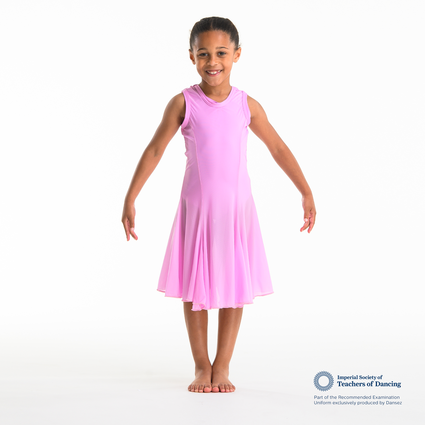 ISTD Mesh Greek Tunic - Light Pink (Young Dancer) ISTD Mesh Greek Tunic - Light Pink (Young Dancer)