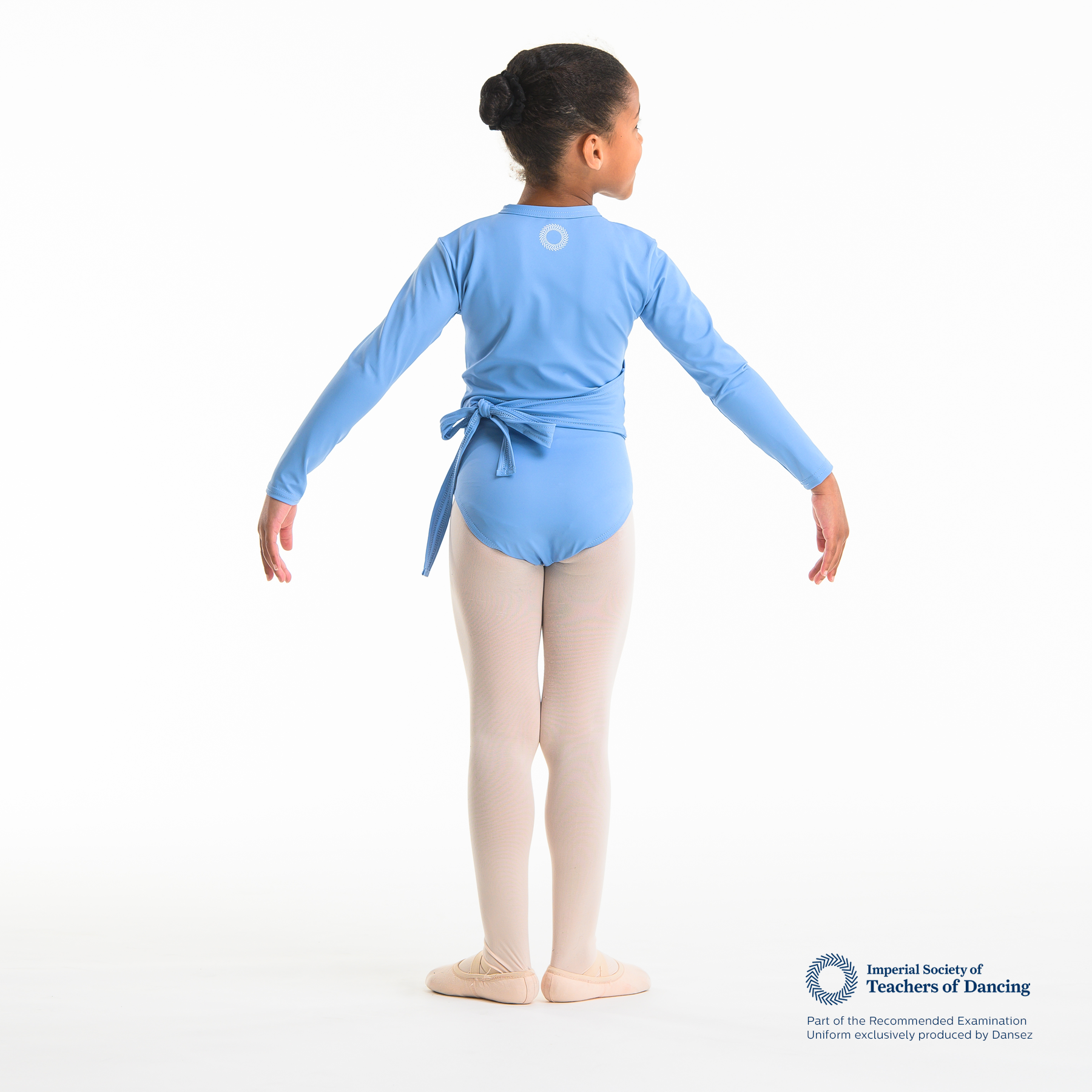 ISTD Side Tie Cardigan - Light Pink (Young Dancer)