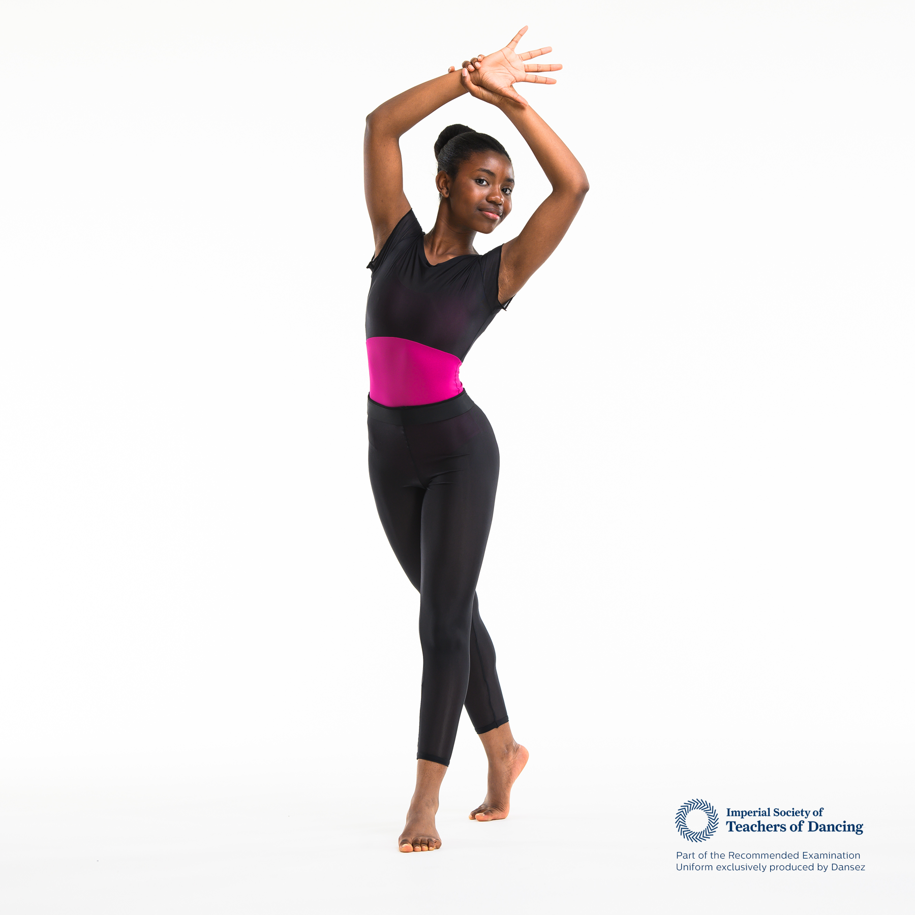 ISTD Mesh Modesty Tights - Black (Teenage/Adult Dancer)