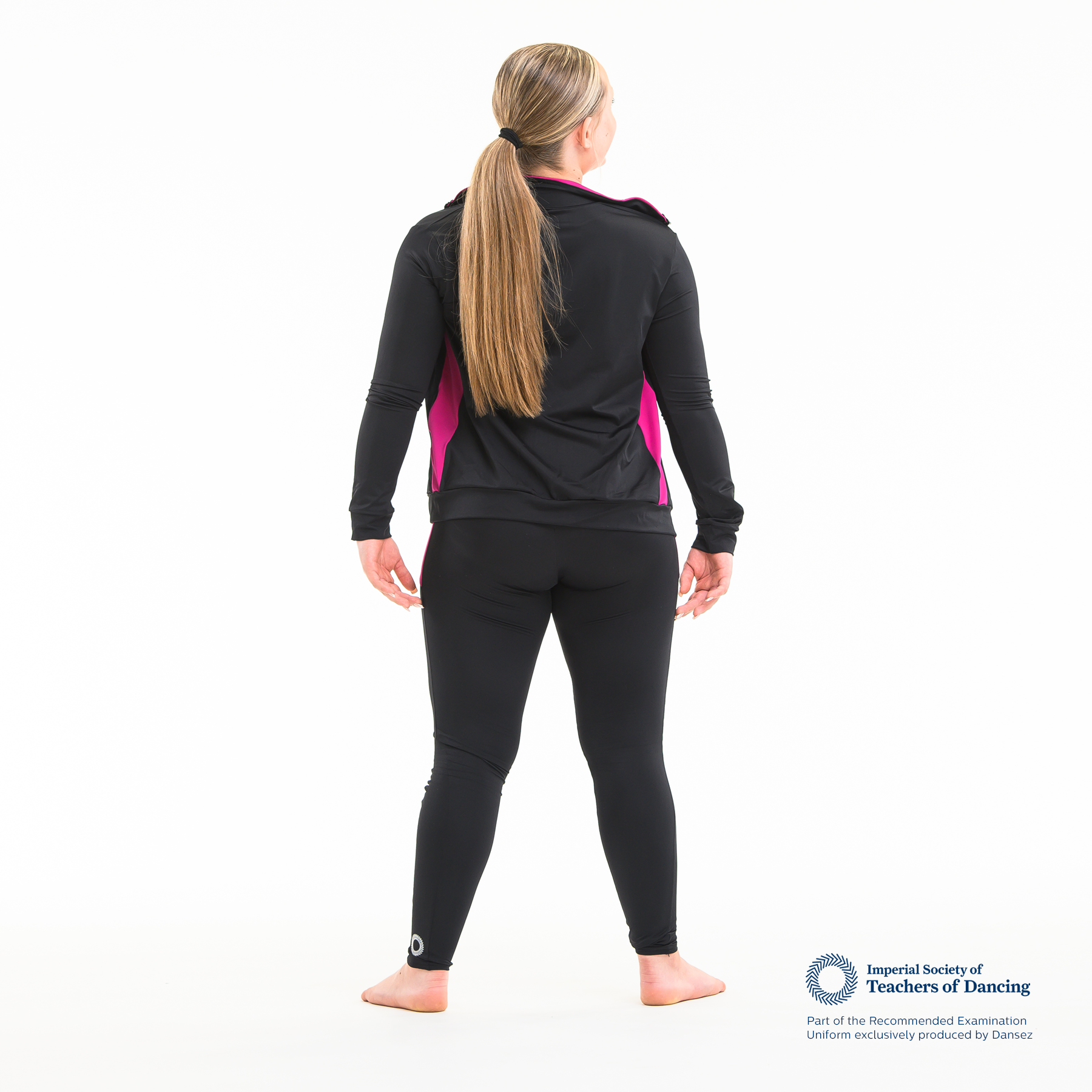 ISTD Unisex Panelled Jacket - Black/Deep Pink (Teenage/Adult)