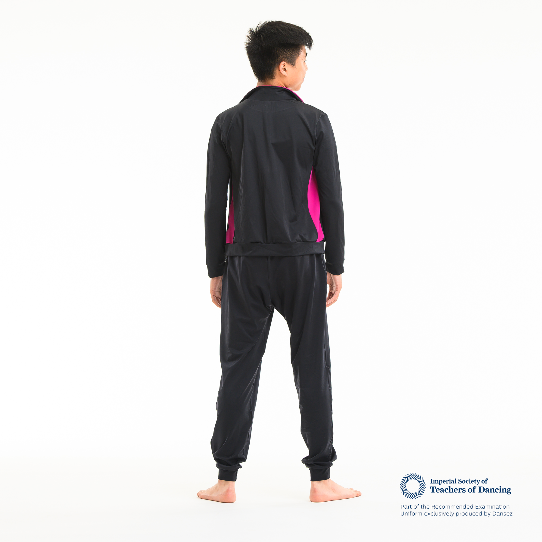 ISTD Unisex Panelled Jacket - Black/Deep Pink (Teenage/Adult)