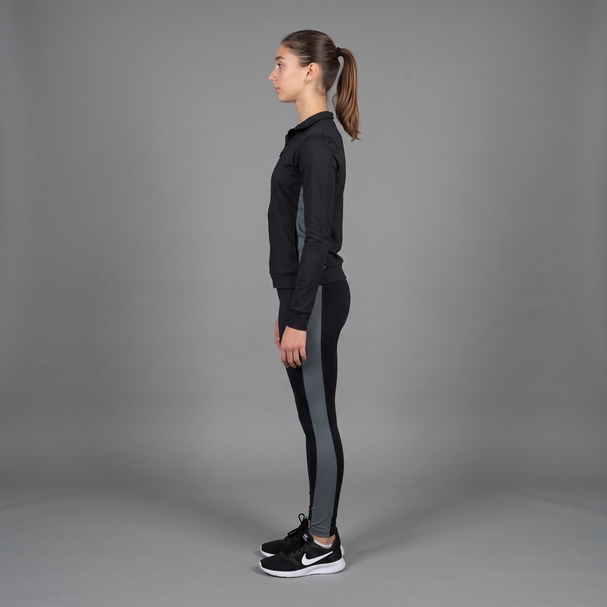 Grey Stripe Leggings
