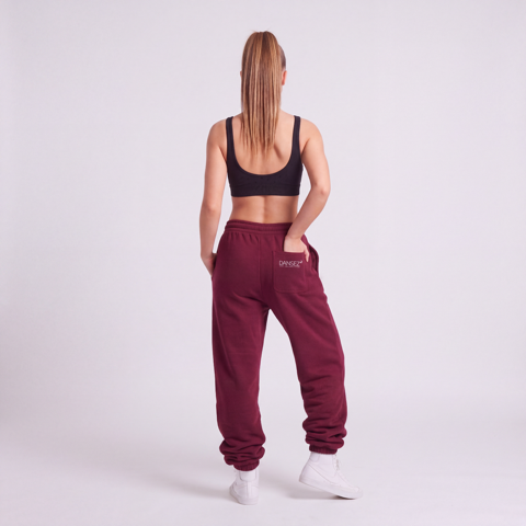 Baggy Joggers - Burgundy