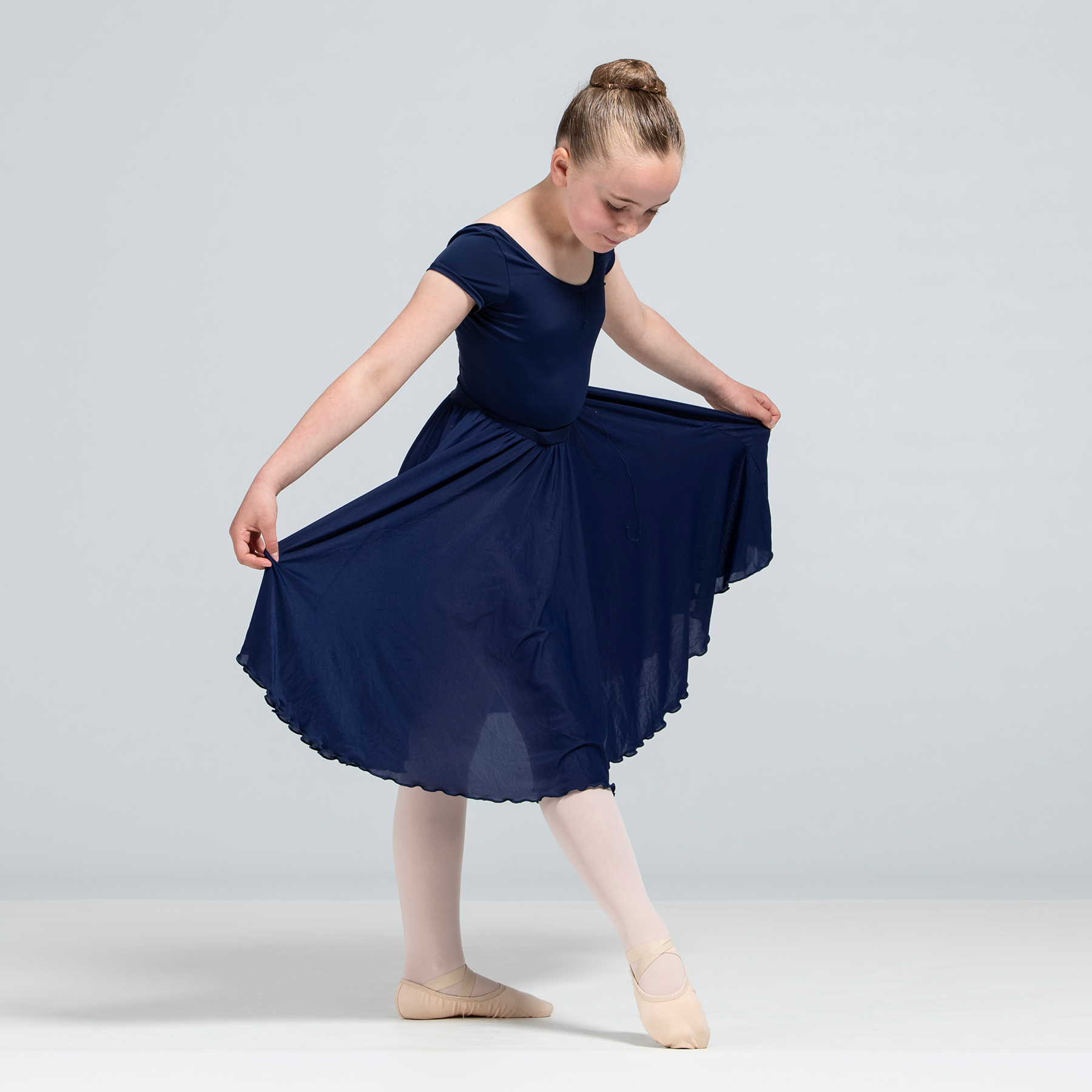 MIBE Full Circular Dance Skirt - Vocational uniform - Navy