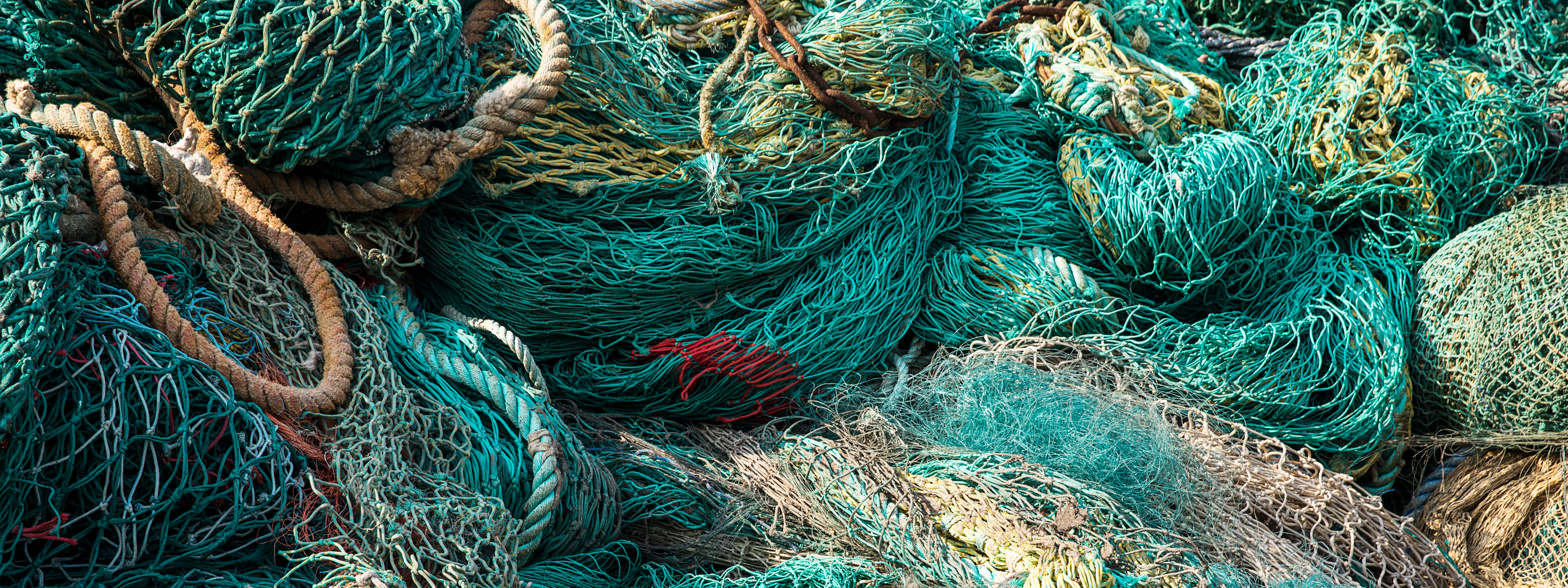 green fishing nets background