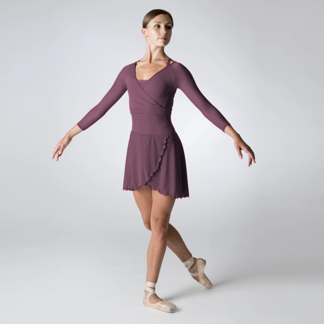 Fixed Wrap Cardigan Burgundy