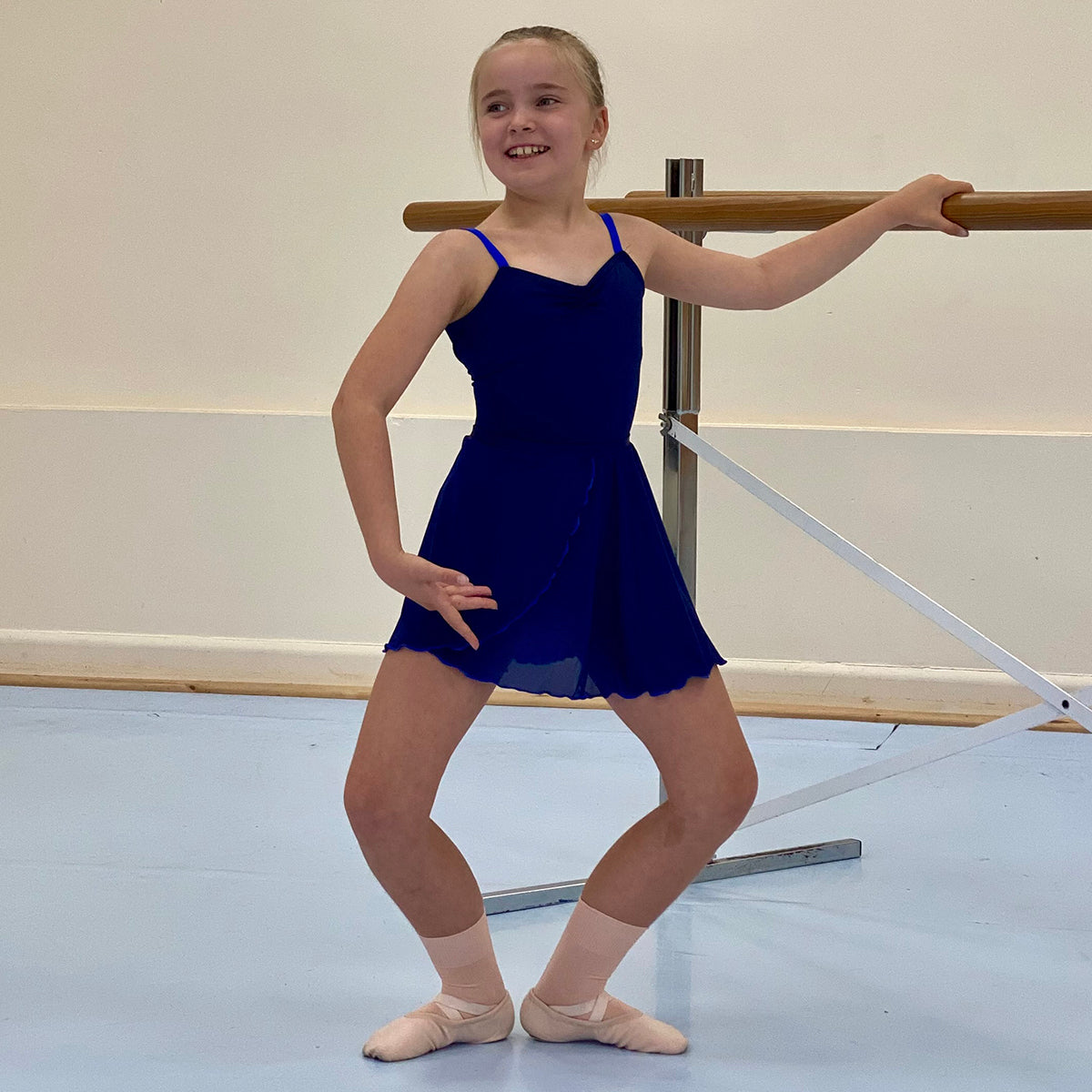 Fixed Wrap Skirt - Navy/Baltimore Trim