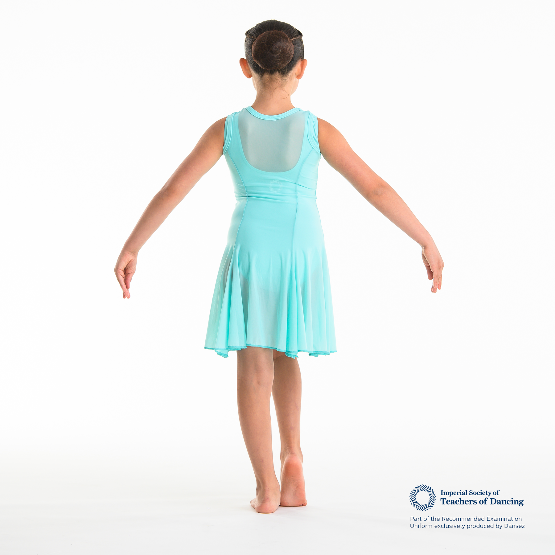 ISTD Mesh Greek Tunic - Light Green (Young Dancer)