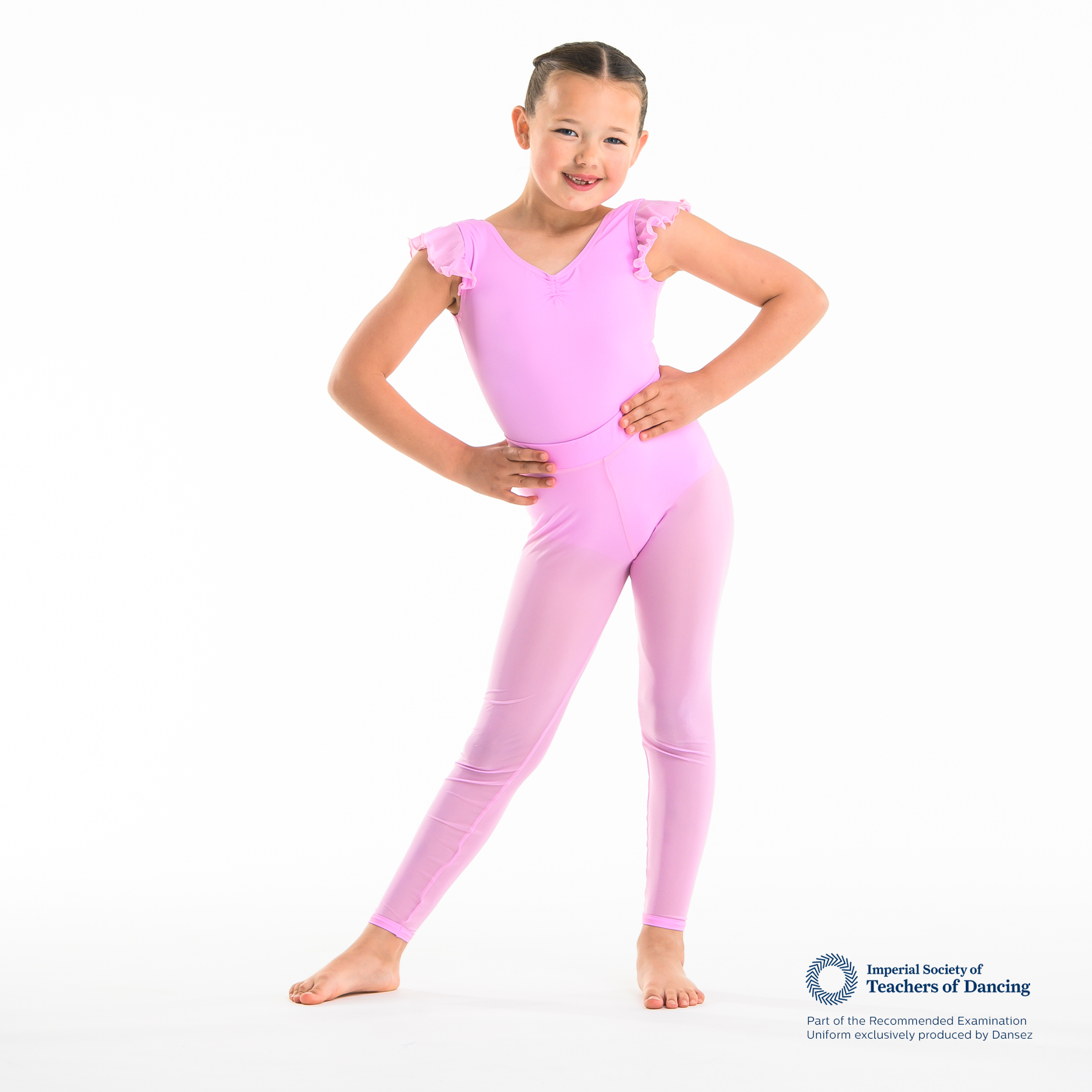 ISTD Mesh Modesty Tights - Light Pink (Young Dancer)