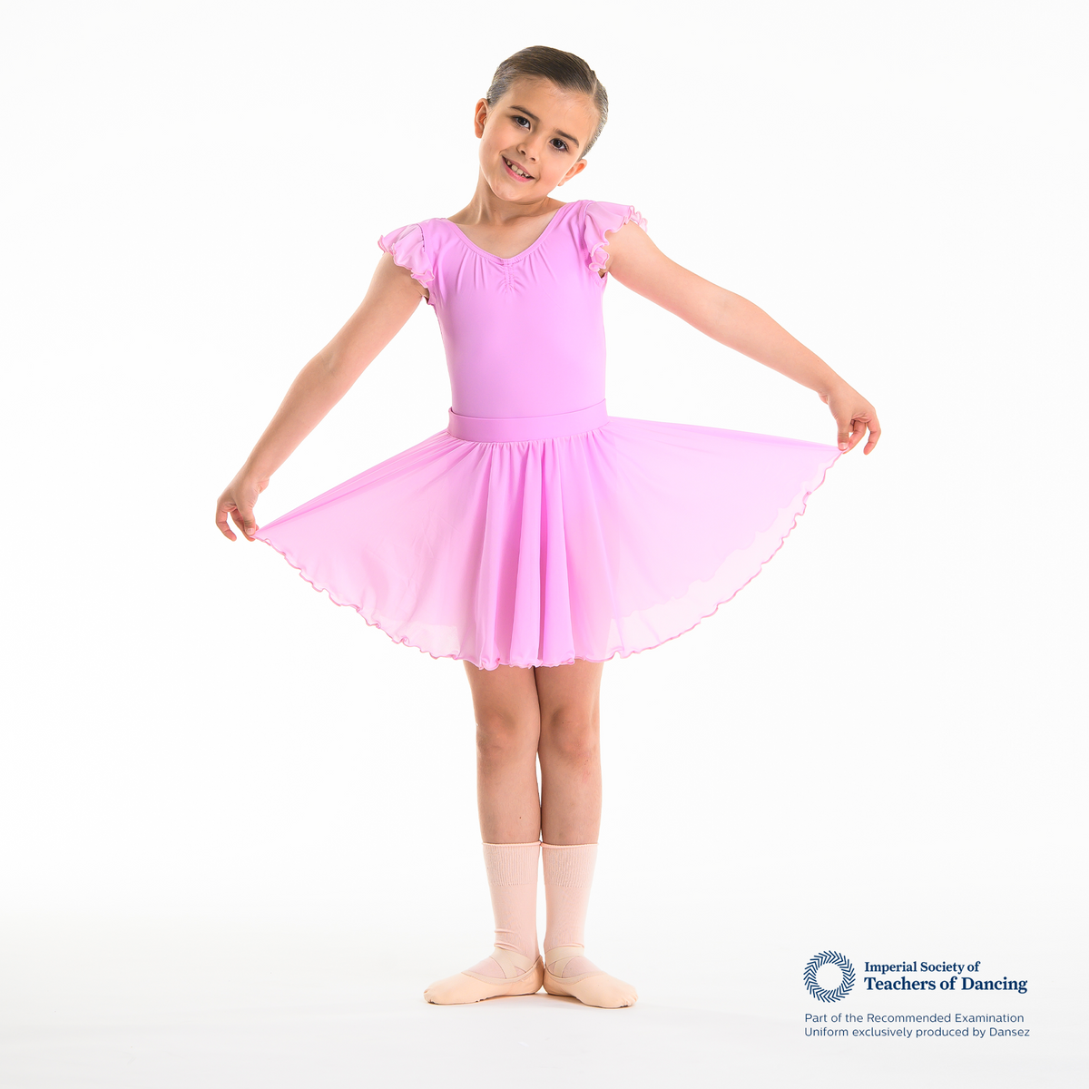 ISTD Semi Sheer Skirt - Light Pink (Young Dancer)
