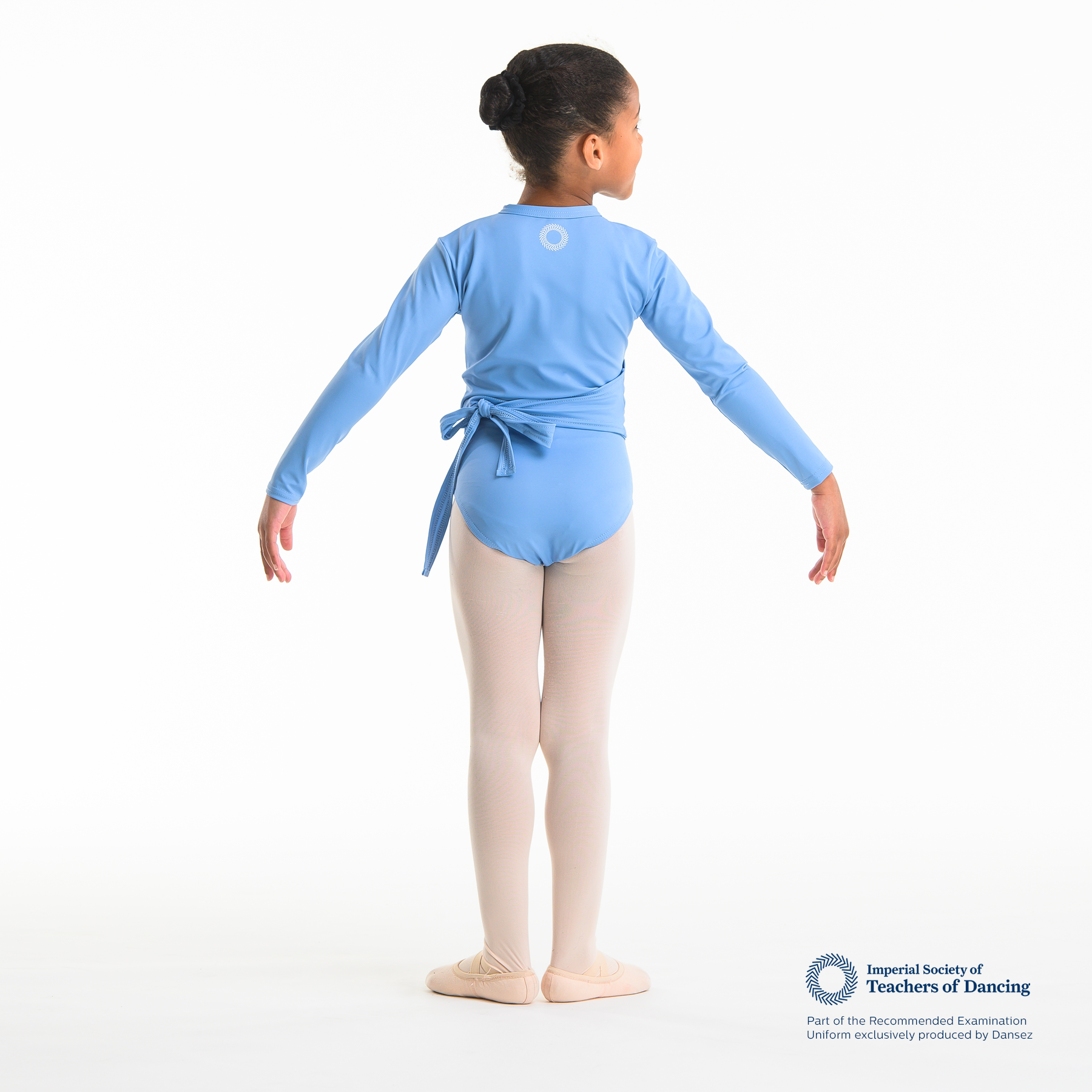 ISTD Side Tie Cardigan - Light Blue (Young Dancer)