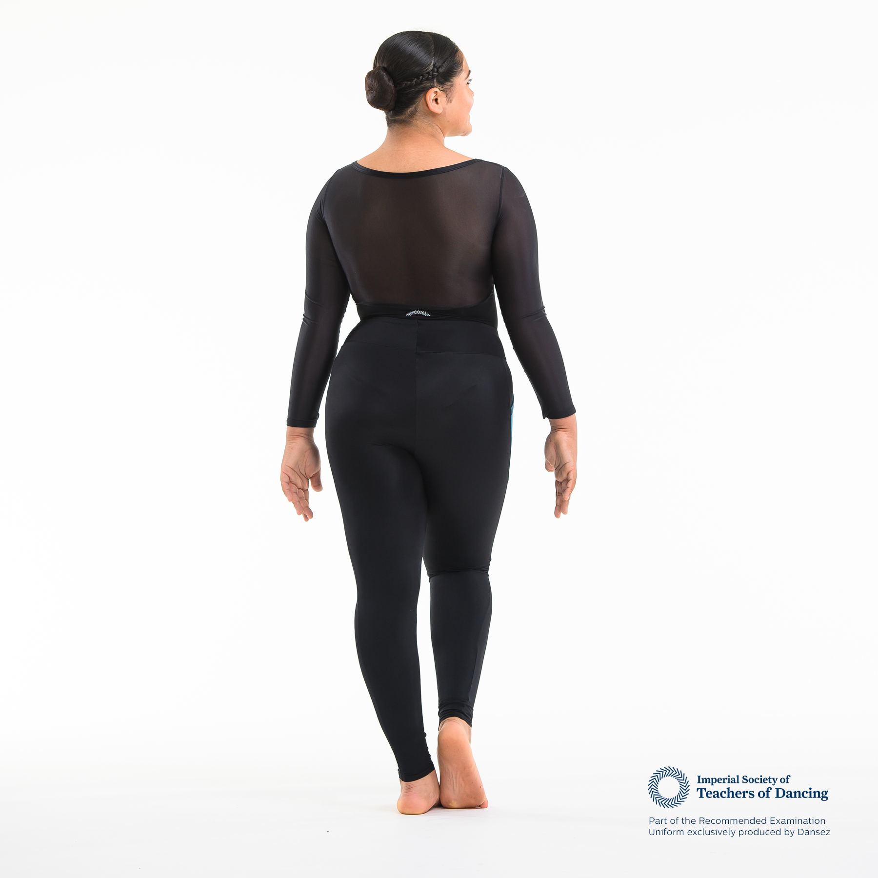 ISTD Leotard V.8 Boatneck - Black (Teenage/Adult)