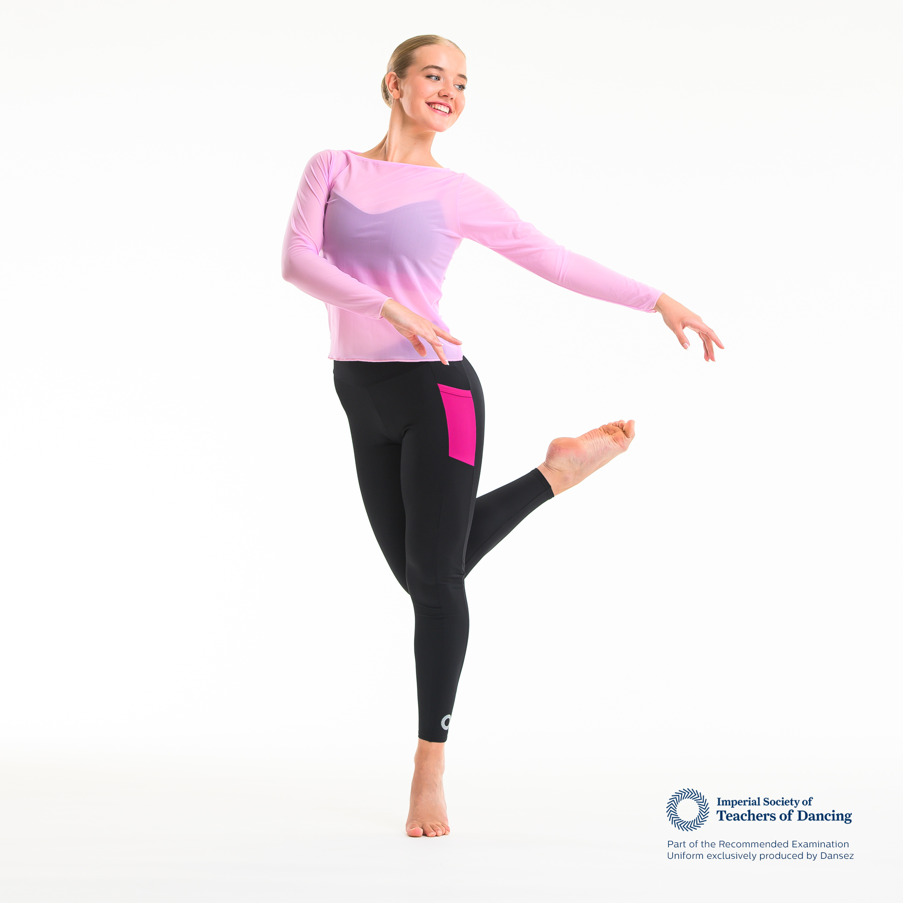 ISTD Mesh Modesty Top - Light Pink (Teenager/Adult Dancer)