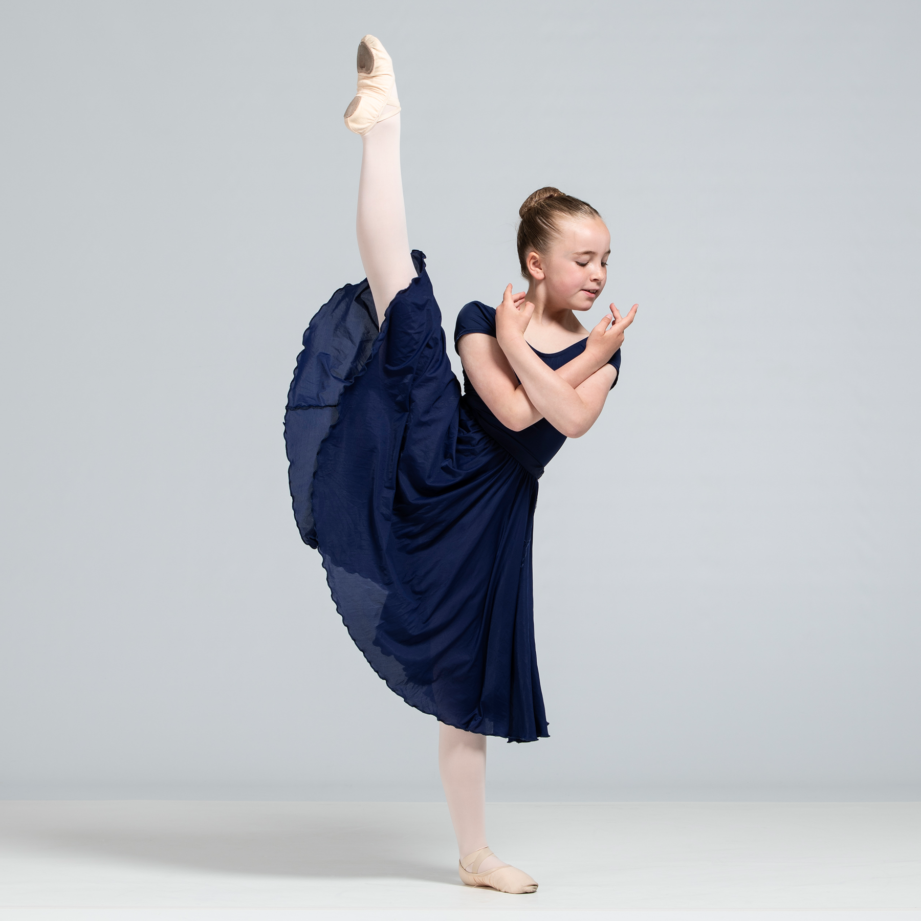 Moorland Full Circular Dance Skirt - Vocational uniform - Navy