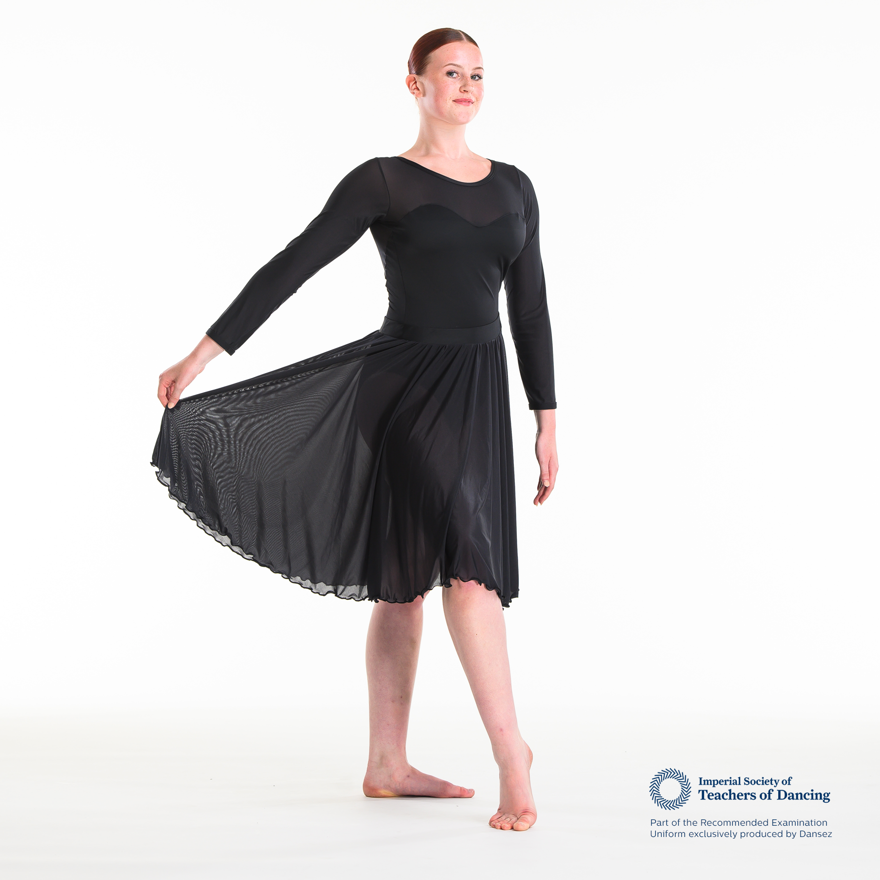 ISTD Leotard V.8 Boatneck - Black (Teachers)