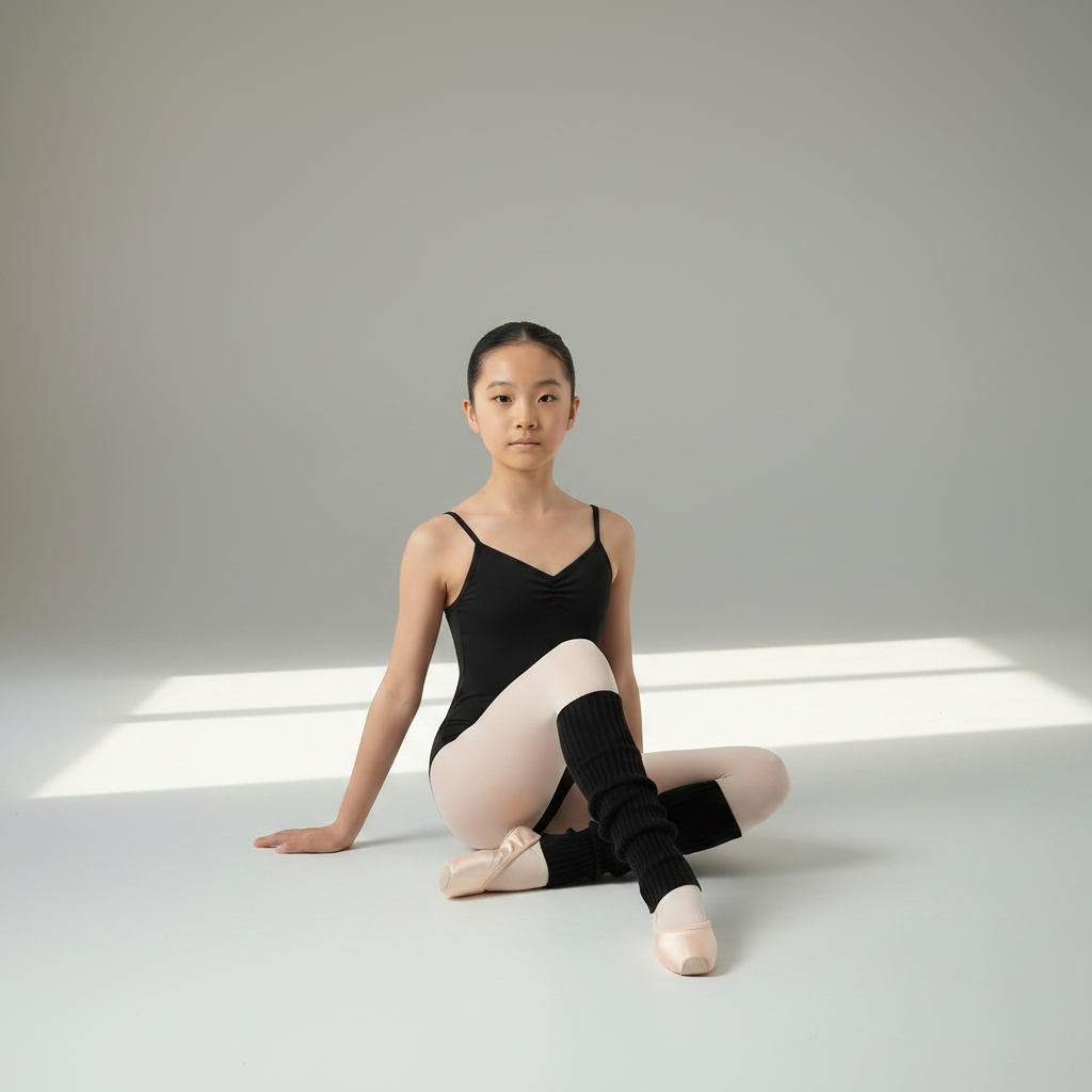 Dancer Seated - Hands by Sides, Ballet Shoes