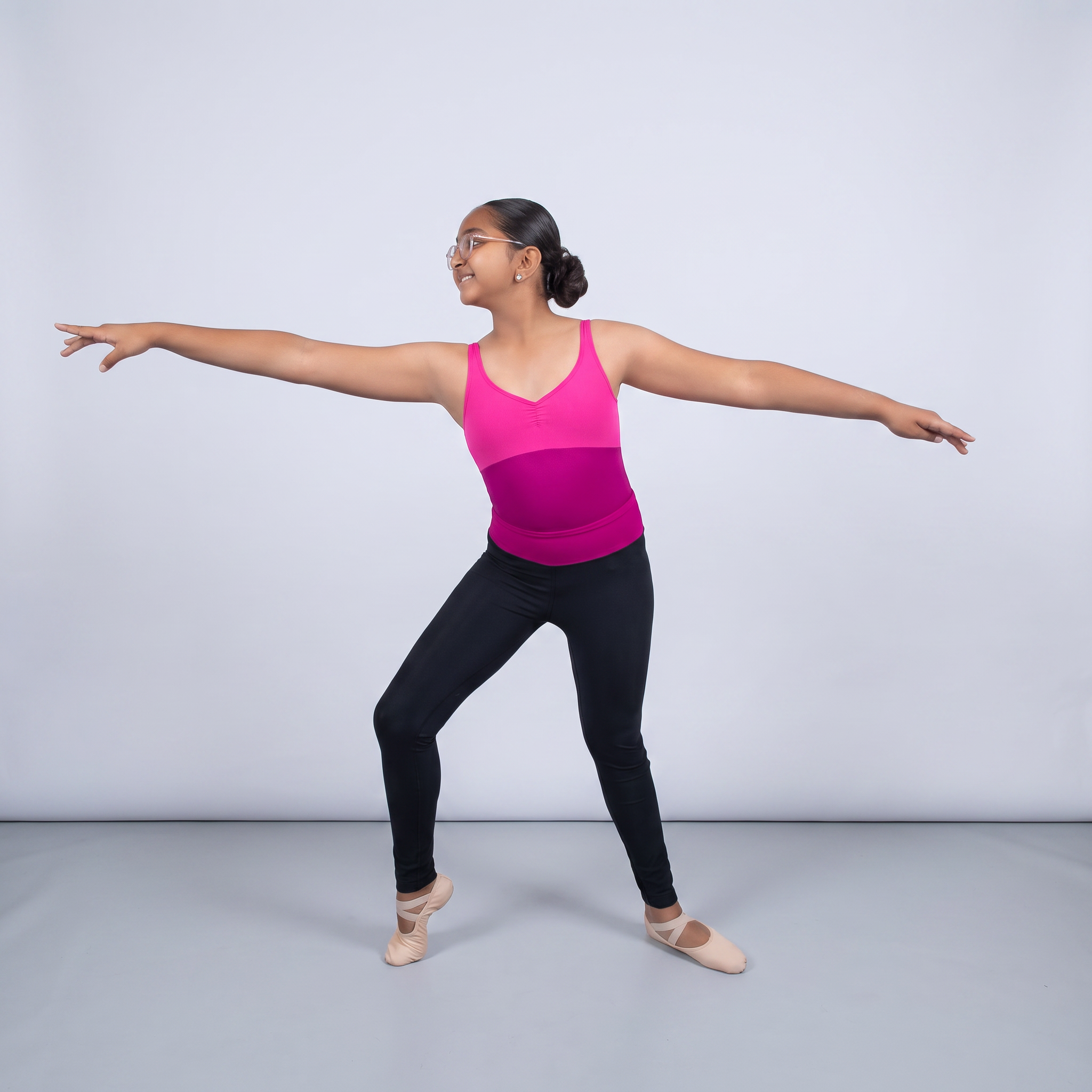 VSD Contrast Waist Uniform Leggings for Acro/ Modern/ Tap/ Contemporary Ages 7-12+
