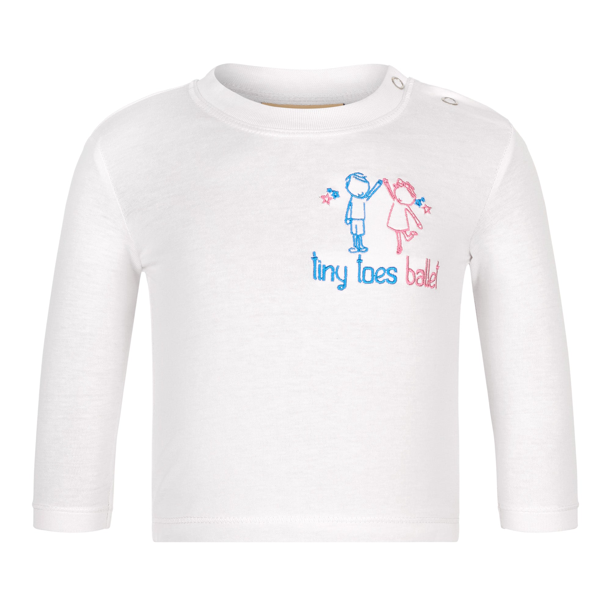 White Long Sleeve Toddler T-Shirt