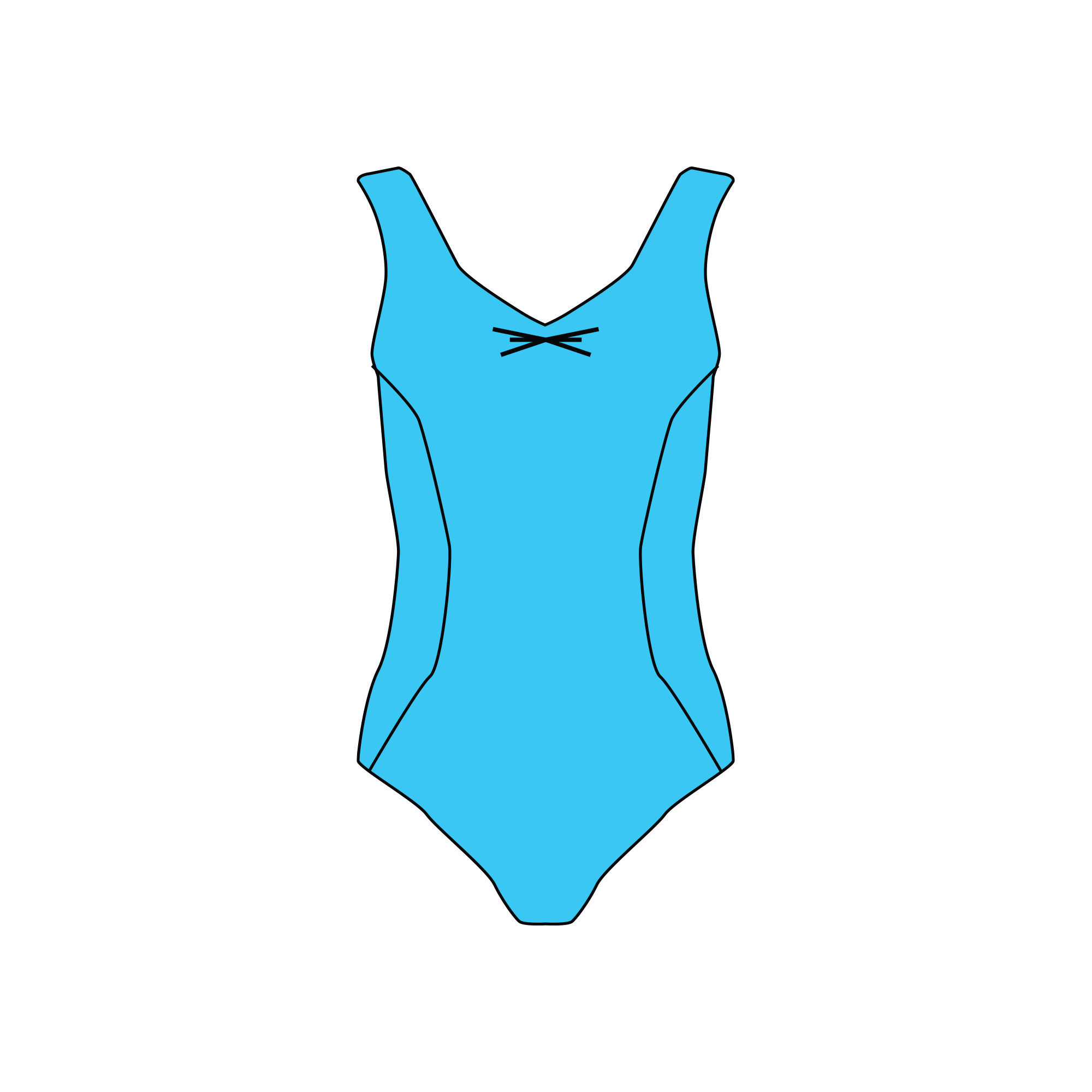 LWA Grade 3 Panelled Tank Leotard