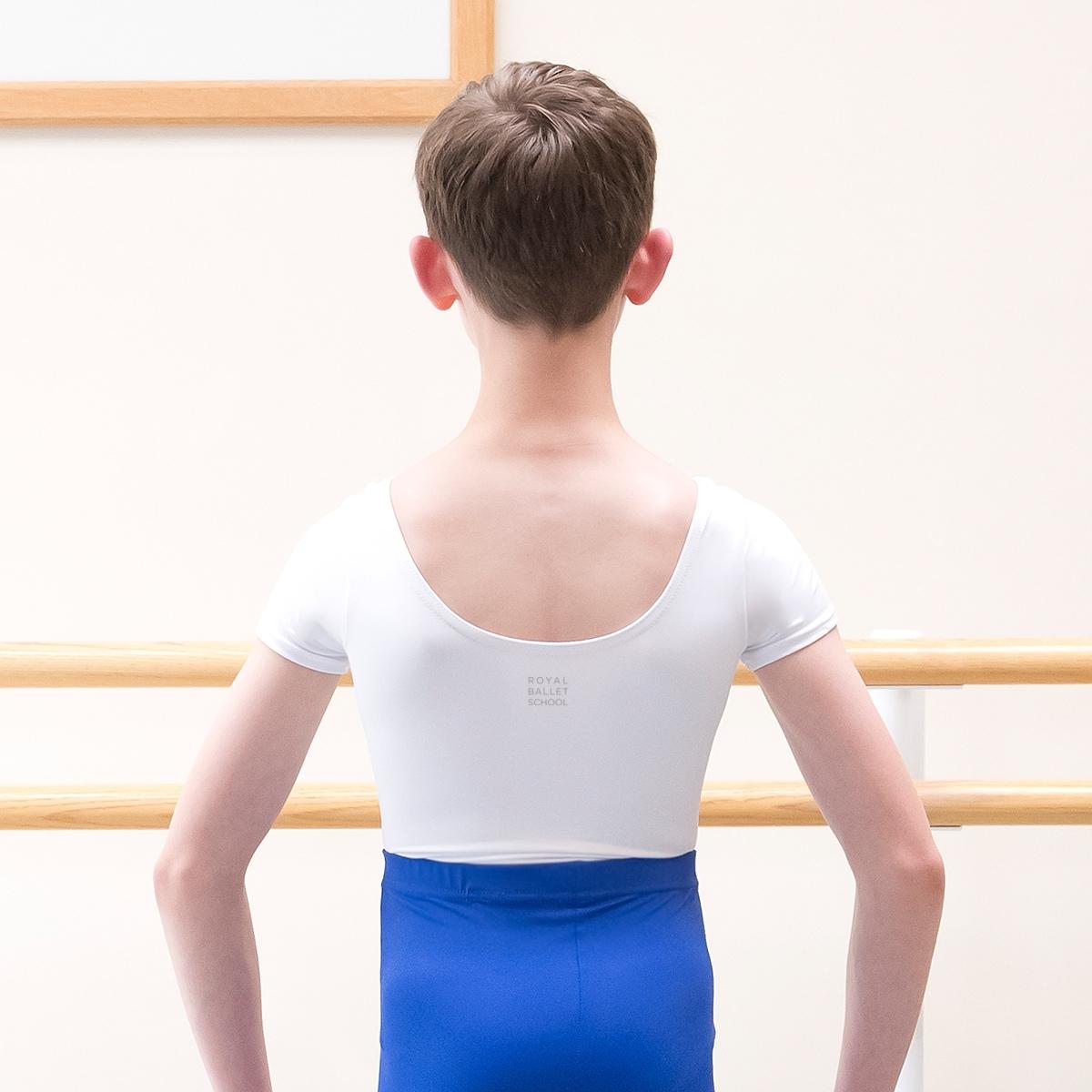 RBS White MA Male Training Leotard